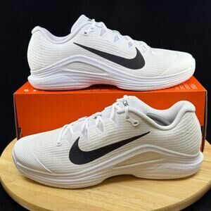 Nike Court Zoom Vapor 12 HC White Tennis Sneakers Size 11.5 FV5552-101 New